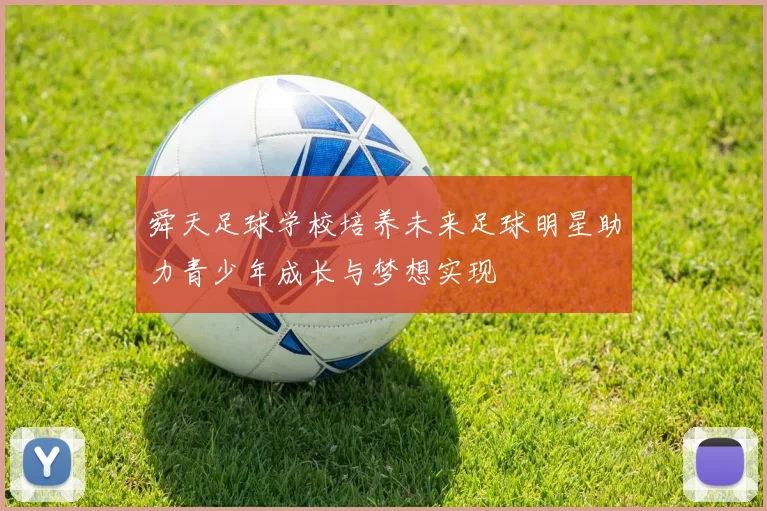 舜天足球学校培养未来足球明星助力青少年成长与梦想实现